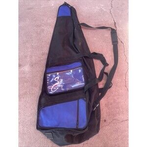 SG Fencing Bag 44" Black & Blue Shoulder Strap Front Zip Pocket Nylon